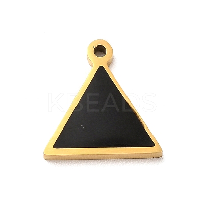 304 Stainless Steel Enamel Charms STAS-A078-08G-1