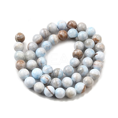 Natural Dyed Marble Beads Strands G-D315-A01-01-4mm-1