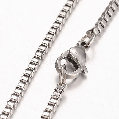 Tarnish Resistant 316 Surgical Stainless Steel Venetian Chains Necklaces NJEW-JN01293-03-1