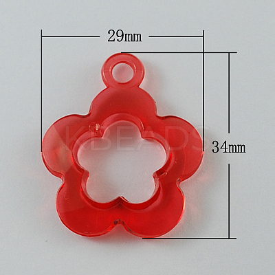 Transparent Acrylic Pendants TACR-R8-M-1