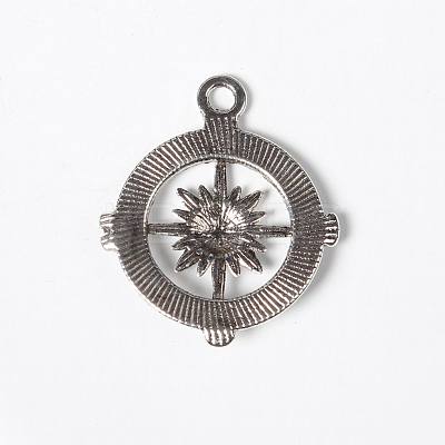Tibetan Style Alloy Pendants TIBEP-12683-S-LF-1