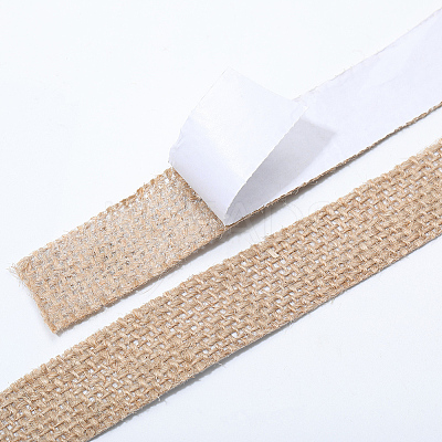 3 Rolls Linen Adhesive Tape for Scrapbook AJEW-GF0012-49A-1