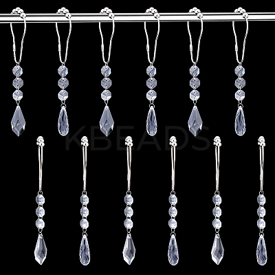 Iron Shower Bathroom Curtain Rings HJEW-AB00311-1