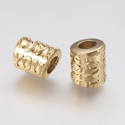 Ion Plating(IP) 304 Stainless Steel European Beads STAS-J022-058G-1