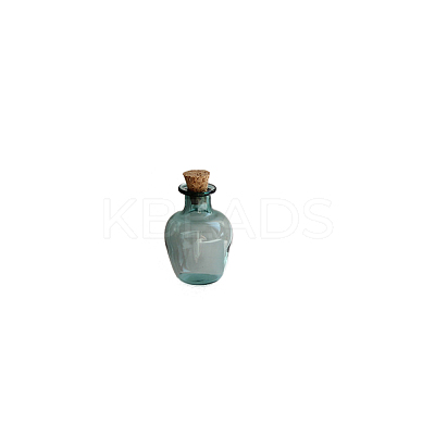 Miniature Glass Empty Wishing Bottles BOTT-PW0006-02G-1