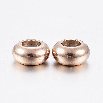 Ion Plating(IP) 202 Stainless Steel Beads STAS-F148-6mm-07RG-1