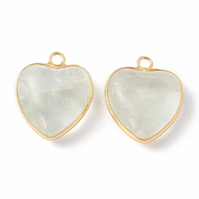 Natural Green Fluorite Pendants G-C005-01G-19-1