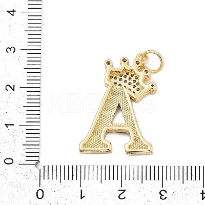 Brass Micro Pave Cubic Zirconia Pendants KK-I723-50G-01-1