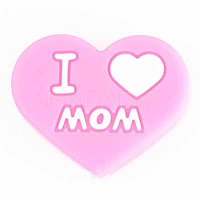 Mother's Day Silicone Focal Beads LS-FIND-PW0005-12D-1