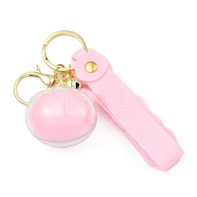 Cartoon Acrylic & PVC Small Animal Head Pendant Keychains KEYC-P014-A03-1