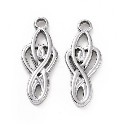 Non-Tarnish 304 Stainless Steel Pendants STAS-C003-13P-1