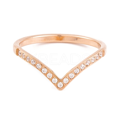 PVD Vacuum Plating 304 Stainless Steel Finger Ring for Women RJEW-C086-23-P-1