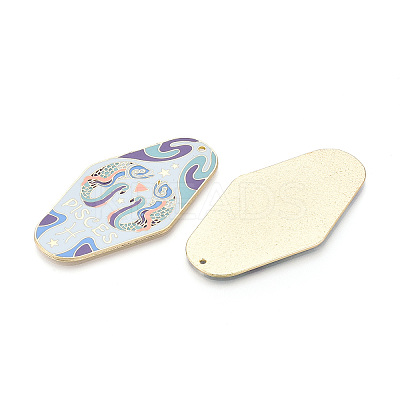 Rack Plating Alloy and Enamel Big Pendants ENAM-T021-29D-1