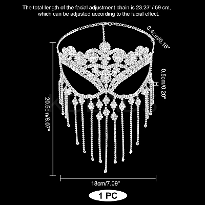 Iron Headwear Masquerade Masks AJEW-WH0312-35S-1