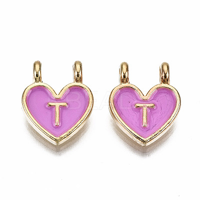 Alloy Enamel Charms ENAM-T012-02T-RS-1