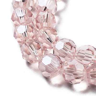 Electroplate Transparent Glass Beads Strands EGLA-A035-T8mm-A20-1