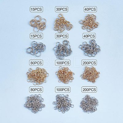 304 Stainless Steel Open Jump Rings STAS-UN0017-23-1