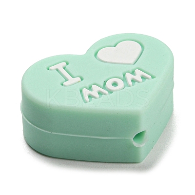 Father's Day Silicone Focal Beads LS-FIND-PW0005-12G-1
