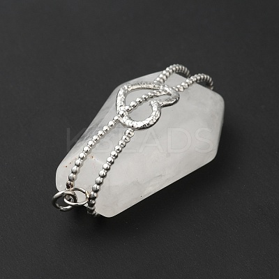 Natural Quartz Crystal Pendants G-G870-09P-04-1
