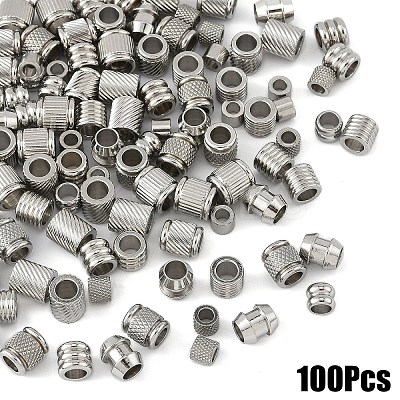100Pcs 10 Styles Stainless Steel Beads STAS-YW0002-84-1