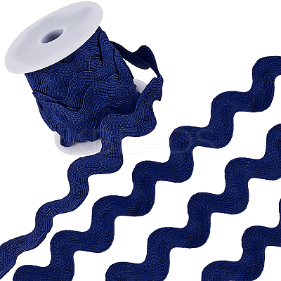 9 Yards Polyester Wavy Fringe Trim Ribbon OCOR-XCP0002-94A-1