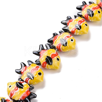Handmade Porcelain Beads PORC-G002-54A-1