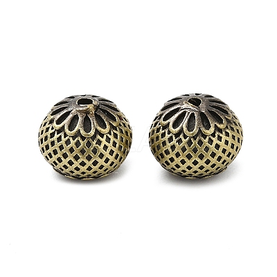 Tibetan Style Rack Plating Brass Bead KK-Q805-30AB-1