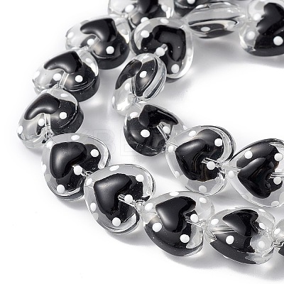 Transparent Glass Beads Strands LAMP-F029-04A-1