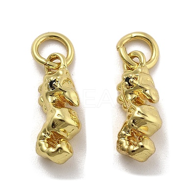 Brass Micro Pave Cubic Zirconia Pendants KK-U060-09G-1