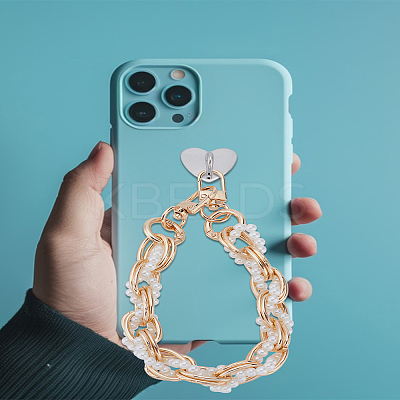 Aluminum Link Chains for Phone Case Decoration AJEW-LP0005-20G-1