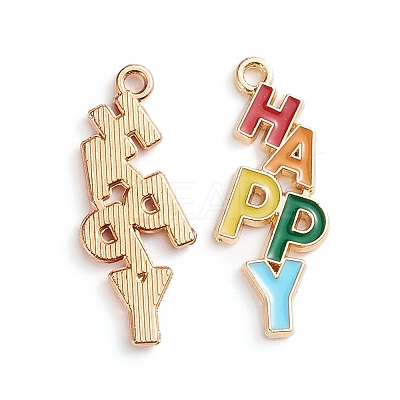 Alloy Enamel Pendants X-ENAM-WH0047-36KCG-1
