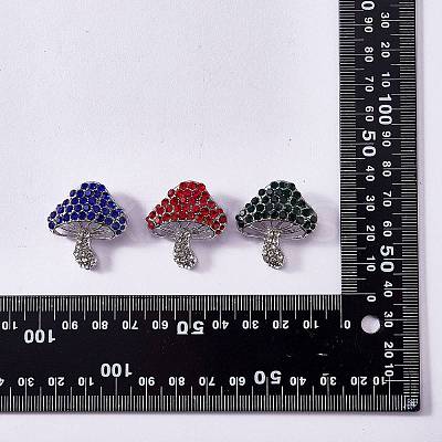 Cubic Zirconia Mushroom Brooch JBR102H-1