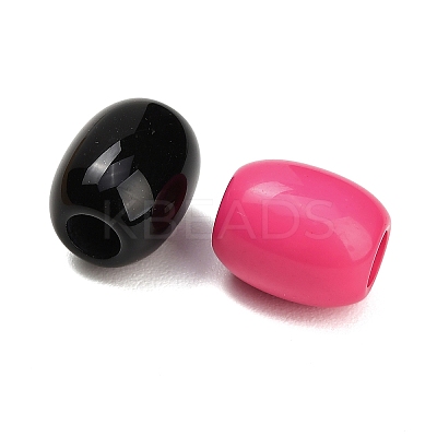 Opaque Acrylic European Beads AC-CBA6BCC-16-1