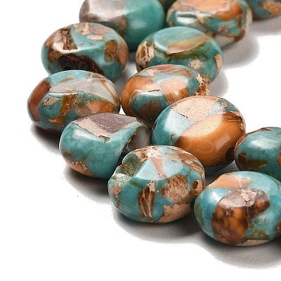 Synthetic Regalite/Imperial Jasper/Sea Sediment Jasper Beads Strands G-F765-M02-01-1