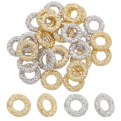 28Pcs 2 Colors Eco-friendly Rack Plating Alloy Linking Rings FIND-GL0001-66-1