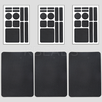 8Pcs 2 Styles PEVA Rubber Anti-Slip Hexagonal Phone Grip Tape Stickers for Phones AJEW-SP0002-64A-02-1