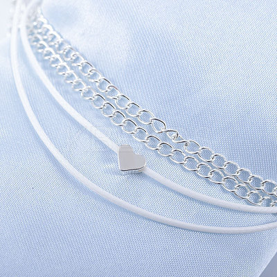 Beach Alloy Heart Multi-strand Anklets for Women FS-WG18EA5-01-1