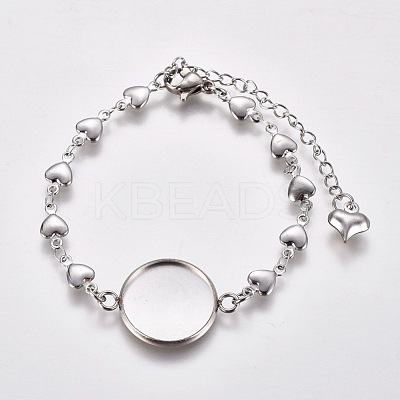 Tarnish Resistant 304 Stainless Steel Bracelet Making X-STAS-L248-009P-1