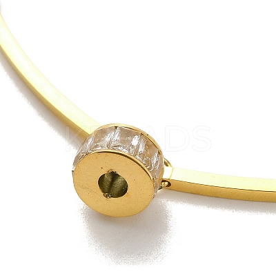 Rhinestine Column Link Slider Bracelet BJEW-K237-01G-1