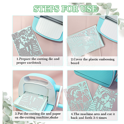 Carbon Steel Cutting Dies Stencils DIY-WH0309-2124-1