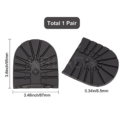 Anti Skid Rubber Shoes Bottom Heel Sole DIY-WH0319-38A-1