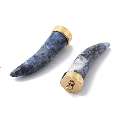 Natural Sodalite Horn Pendants STAS-R130-03G-01-1