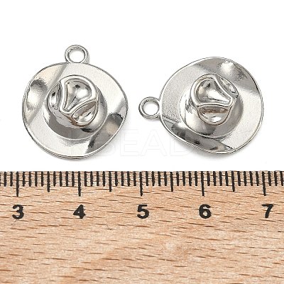 304 Stainless Steel Pendants STAS-P446-08P-1