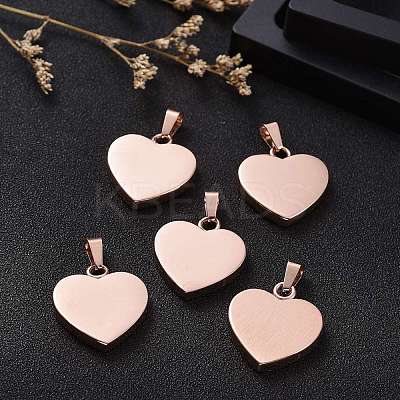 Ion Plating(IP) Fashionable 304 Stainless Steel Stamping Blank Tag Pendants LS-STAS-J002B-01RG-1