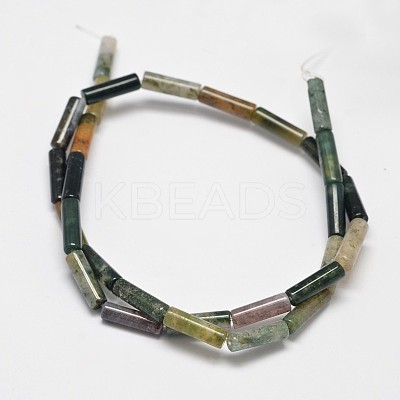 Column Natural Indian Agate Bead Strands G-M258-04-1