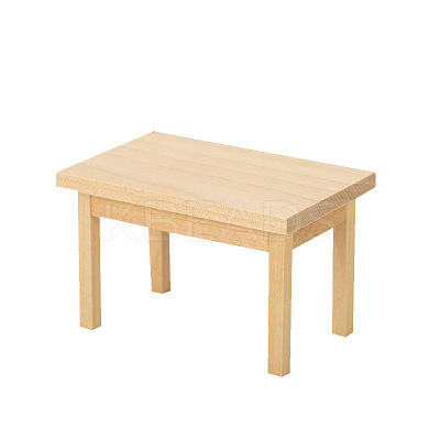 1/12 Dollhouse Miniature Wooden Table Model PW-WG70877-01-1