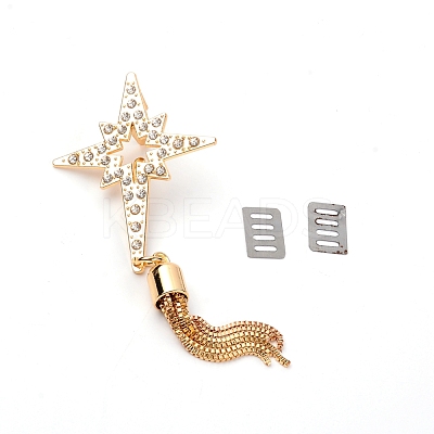 Alloy with Rhinestone Bag Decoration FIND-WH0070-60-1