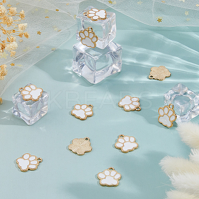 120Pcs Alloy Enamel Pendants ENAM-FH0001-95B-1
