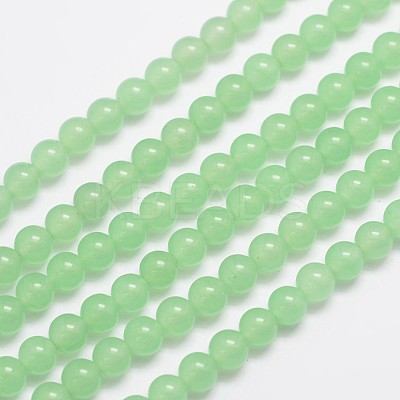 Natural & Dyed Malaysia Jade Bead Strands G-A146-6mm-A26-1
