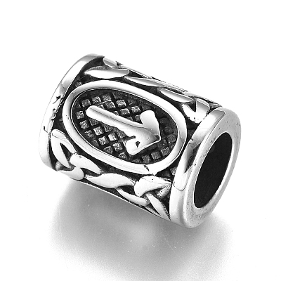 304 Stainless Steel European Beads X-OPDL-G010-07AS-06B-1